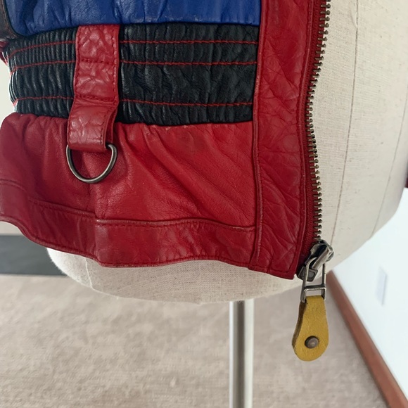 INSANE✨ Vintage Leather Patchwork Jacket - Picture 9 of 16